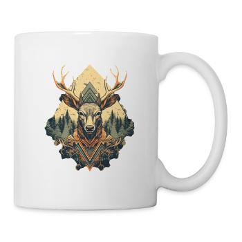 Cerf - Mug blanc - blanc - Droite