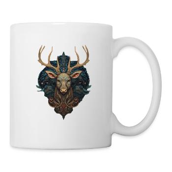 Cerf - Mug blanc - blanc - Droite