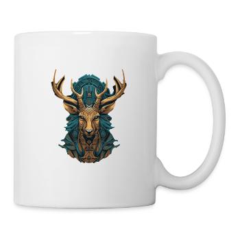 Cerf - Mug blanc - blanc - Droite