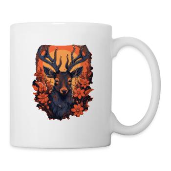 Cerf - Mug blanc - blanc - Droite