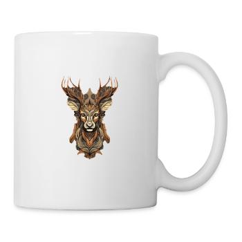 Cerf - Mug blanc - blanc - Droite