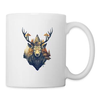 Cerf - Mug blanc - blanc - Droite