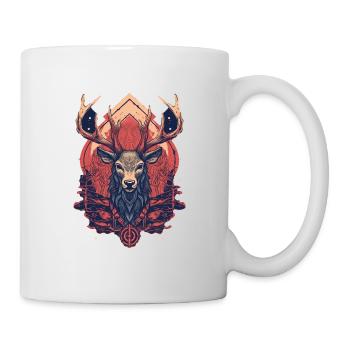 Cerf - Mug blanc - blanc - Droite