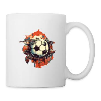 Ballon de football - Mug blanc - blanc - Droite