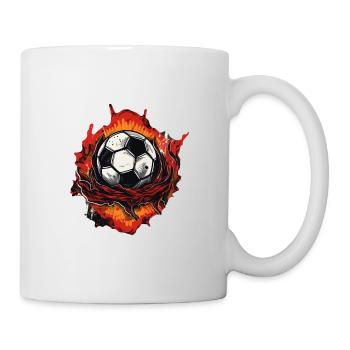 Ballon de football - Mug blanc - blanc - Droite