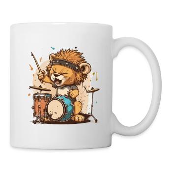Rhythmus des Löwen - Tasse - Weiß - Rechts