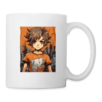 Anime Boy - Tasse - Weiß - Rechts