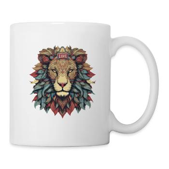 Lion - Mug blanc - blanc - Droite