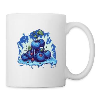 Blaubeere - Tasse - Weiß - Rechts