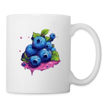 Blaubeere - Tasse - Weiß - Rechts