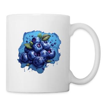 Blaubeere - Tasse - Weiß - Rechts