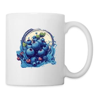 Blaubeere - Tasse - Weiß - Rechts
