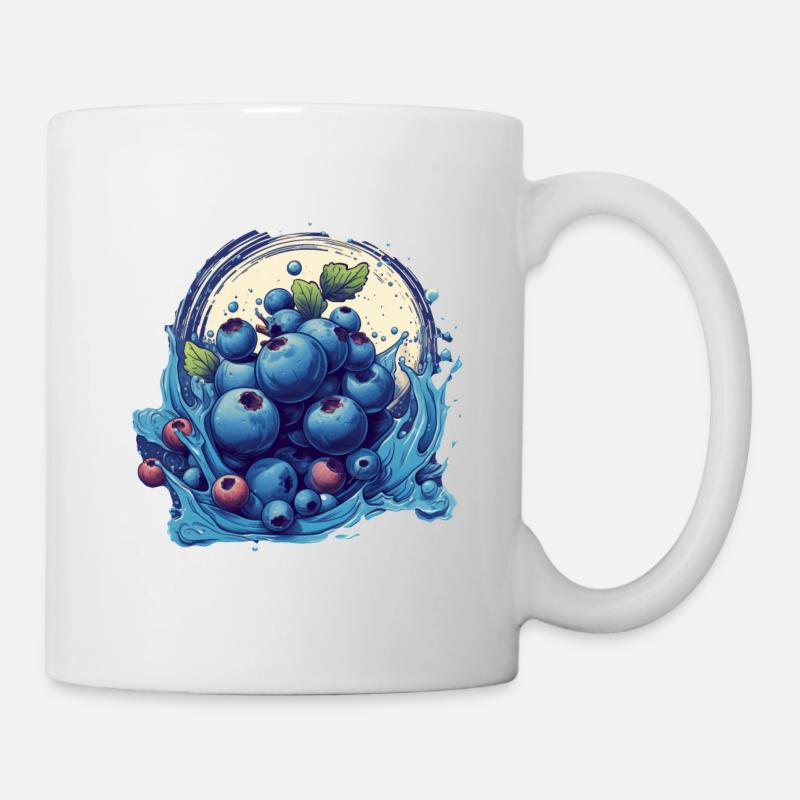Myrtille - Mug blanc - blanc