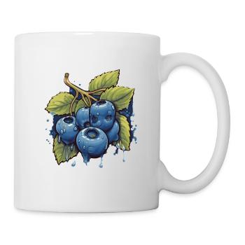 Blaubeere - Tasse - Weiß - Rechts