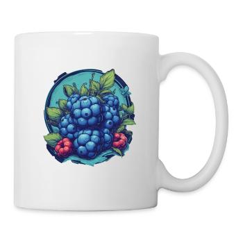 Blaubeere - Tasse - Weiß - Rechts
