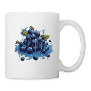 Blaubeere - Tasse - Weiß - Rechts