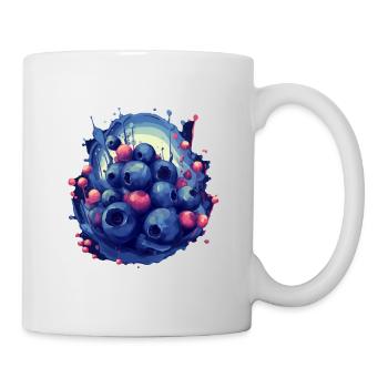Blaubeere - Tasse - Weiß - Rechts