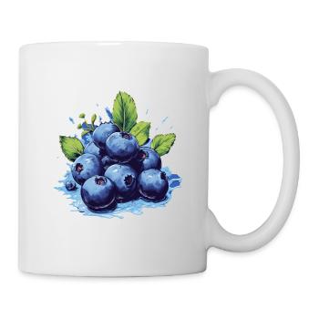Blaubeere - Tasse - Weiß - Rechts
