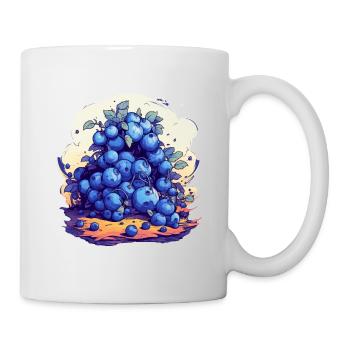 Blaubeere - Tasse - Weiß - Rechts