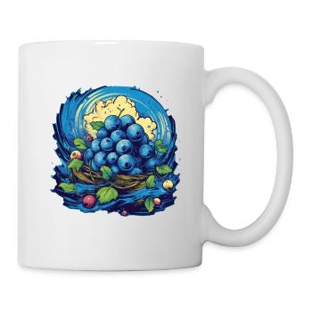 Blaubeere - Tasse - Weiß - Rechts