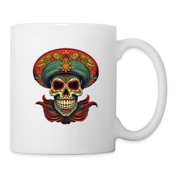 Cinco de Mayo Skull - Tasse - Weiß - Rechts