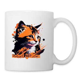 Petit chaton, chat tigré - Mug blanc - blanc - Droite