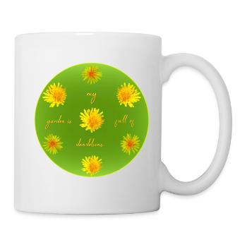 dandelions garden dandelion - Mug - white - Right