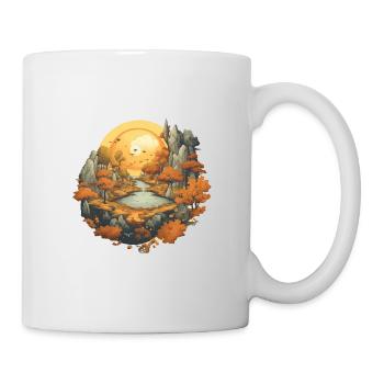 Autumnal landscape - Mug - white - Right