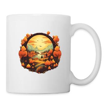Autumnal landscape - Mug - white - Right