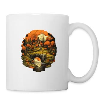 Autumnal landscape - Mug - white - Right