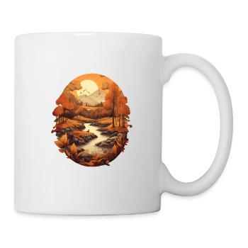 Autumnal landscape - Mug - white - Right