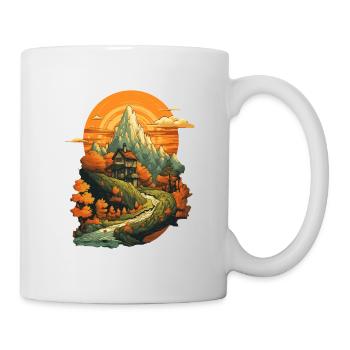 Autumnal landscape - Mug - white - Right