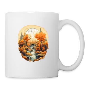 Autumnal landscape - Mug - white - Right