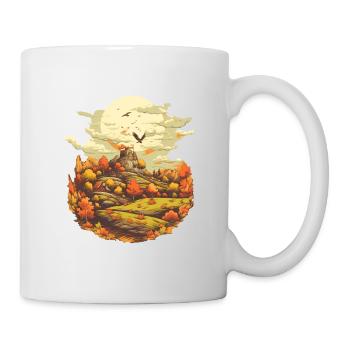 Autumnal landscape - Mug - white - Right