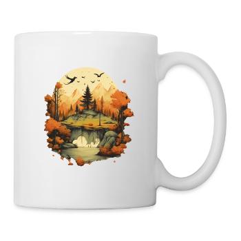 Autumnal landscape - Mug - white - Right