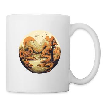 Autumnal landscape - Mug - white - Right