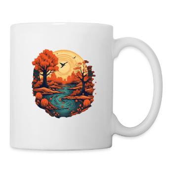 Autumnal landscape - Mug - white - Right