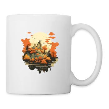 Autumnal landscape - Mug - white - Right