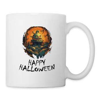 Halloween - Happy Halloween - Tasse - Weiß - Rechts