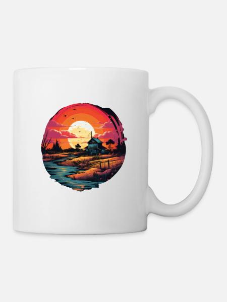 Paysage - Mug blanc - blanc