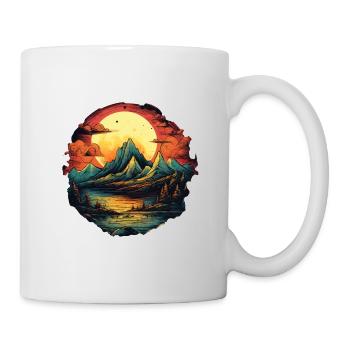 Paysage - Mug blanc - blanc - Droite