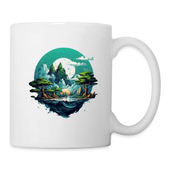 Paysage - Mug blanc - blanc - Droite