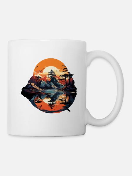 Paysage - Mug blanc - blanc