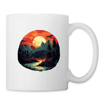 Paysage - Mug blanc - blanc - Droite