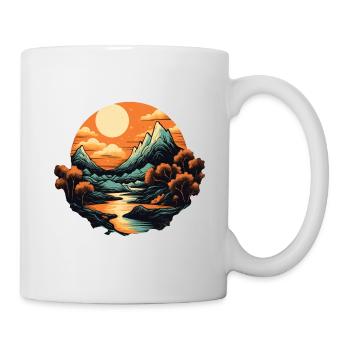 Paysage - Mug blanc - blanc - Droite