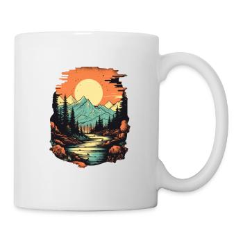 Paysage - Mug blanc - blanc - Droite