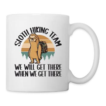 Herzschlag Bergsteiger mit Hund Wanderer Berg - Tasse - Weiß - Rechts
