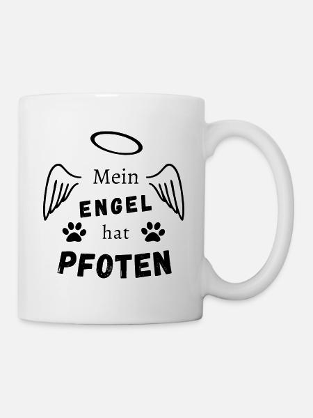 Mein Engel hat Pfoten - Tasse - Weiß