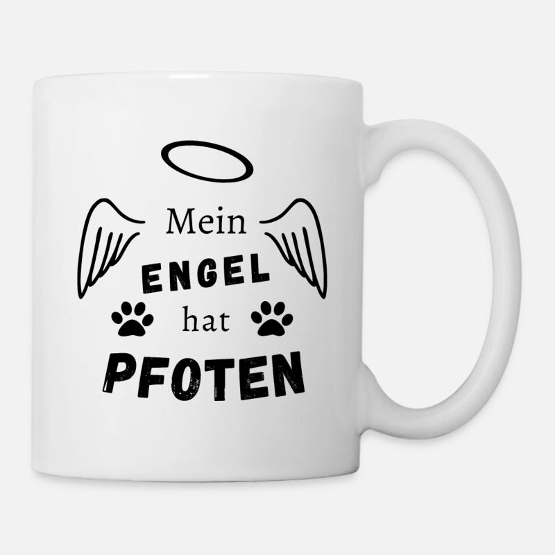 Mein Engel hat Pfoten - Tasse - Weiß