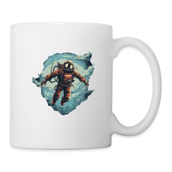 Plongeur - Mug blanc - blanc - Droite